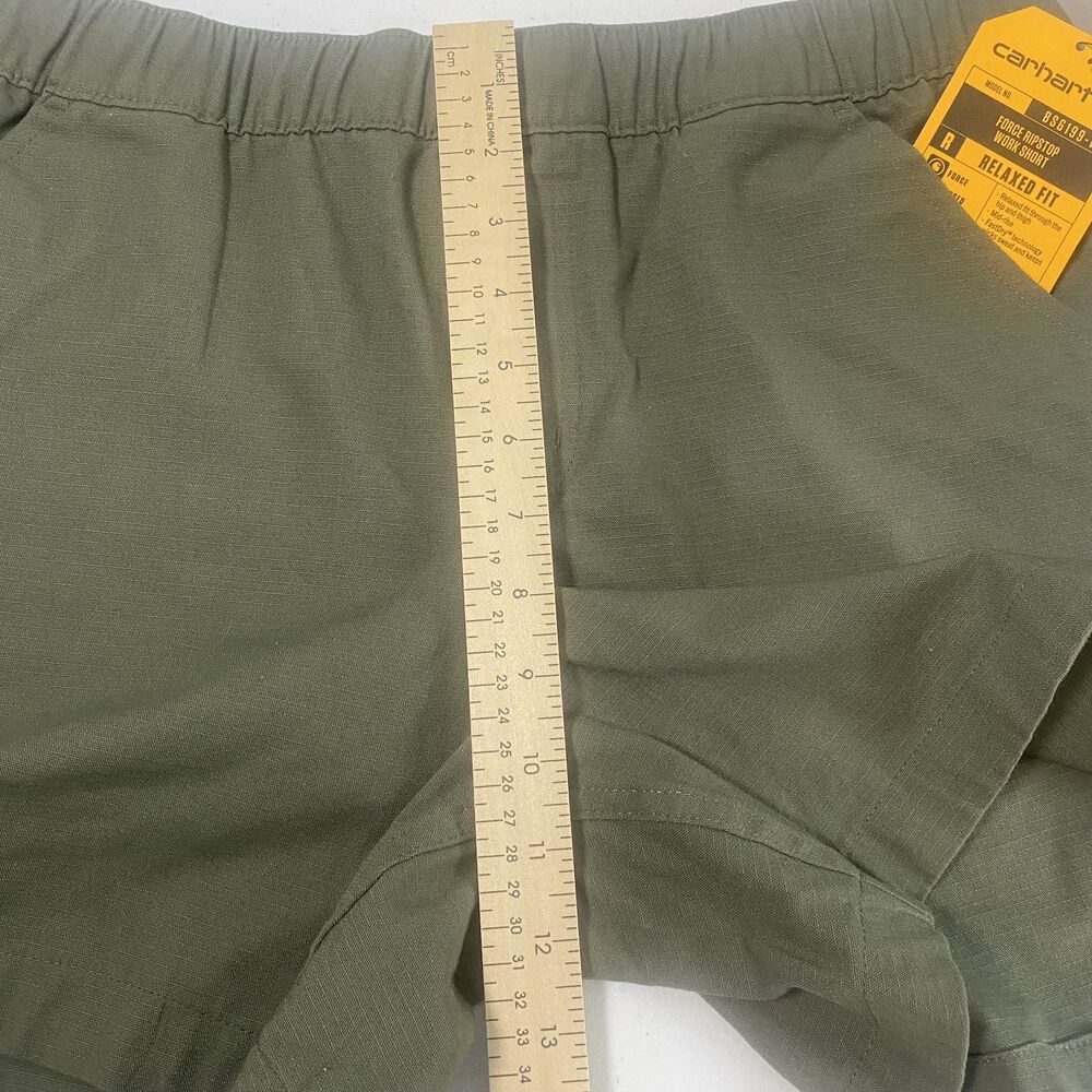 Carhartt Womens Force Ripstop Work Short 5" Green Size Medium NWT New - Picture 13 of 13